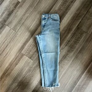 Express Raw Hem Crop